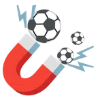 calamita + pallone da calcio