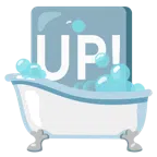 sabonete + botão "UP!"