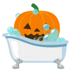sabonete + abóbora de halloween