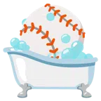 sabonete + bola de beisebol