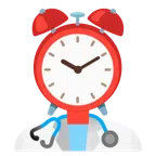 เครื่องฟังตรวจ + นาฬิกาปลุก