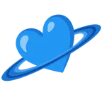 Ringplanet + blaues Herz