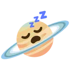 Ringplanet + schlafendes Gesicht