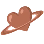 Ringplanet + braunes Herz