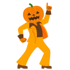 palla da discoteca + zucca di Halloween