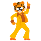 palla da discoteca + muso di tigre