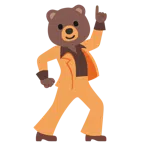 palla da discoteca + orso