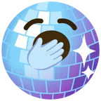 palla da discoteca + faccina che sbadiglia