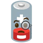batteria scarica + faccina con monocolo