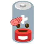 batteria scarica + faccina che fa il saluto
