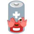 batteria scarica + faccina che sbircia tra le dita