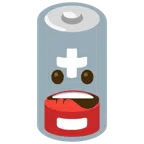 batteria scarica + bocca che morde il labbro