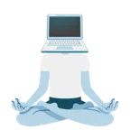 Lotusblüte + Laptop