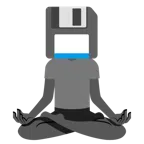 Lotusblüte + Diskette