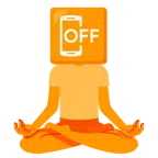 Lotusblüte + Mobiltelefon aus