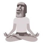 Lotusblüte + Statue