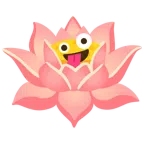 Lotusblüte + irres Gesicht