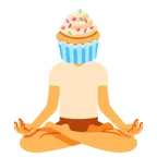 Lotusblüte + Cupcake