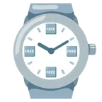 orologio + pulsante FREE