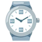 orologio + pulsante NEW