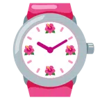 Armbanduhr + Hibiskus
