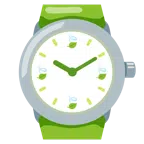 orologio + foglia al vento