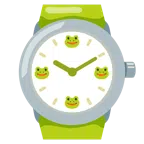 orologio + rana