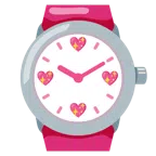 Armbanduhr + funkelndes Herz