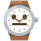 Armbanduhr + neutrales Gesicht