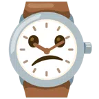 Armbanduhr + verwundertes Gesicht