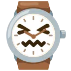Armbanduhr + verwirrtes Gesicht