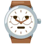 Armbanduhr + Augen verdrehendes Gesicht