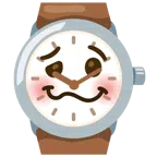 Armbanduhr + schwindeliges Gesicht