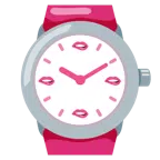Armbanduhr + auf Lippe beißen