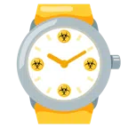 orologio + simbolo del rischio biologico