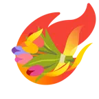 Komet + Blumenstrauß