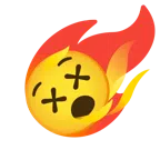 Komet + benommenes Gesicht