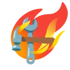 Komet + Hammer und Schraubenschlüssel
