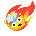 Komet + explodierender Kopf