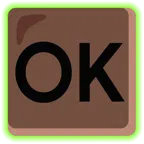 radioactive + OK button