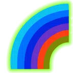 radioactive + rainbow
