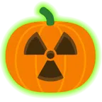 radioactive + jack-o-lantern