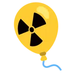 radioactive + balloon