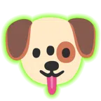 radioactive + dog face