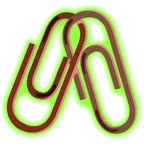 radioactive + linked paperclips