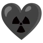 radioactive + black heart