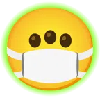 radioactive + face with medical mask