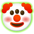 radioactive + clown face