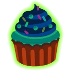 radioactive + cupcake
