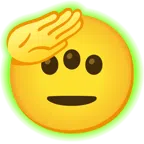 radioactive + saluting face